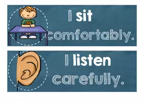 Vorschau - Bildkarten - That's how I can listen like a star - Listening comprehension - Tafelmaterial (Englisch) - Seite 3