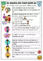 Vorschau - Arbeitsblätter - So stecke ich mich nicht an - Hygieneregeln für die Grundschule - Seite 1