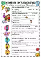 Vorschau - Arbeitsblätter - So stecke ich mich nicht an - Hygieneregeln für die Grundschule - Seite 2