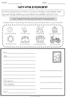 Vorschau - Arbeitsblätter - Writing Practice - Write a postcard from your summer holidays (Worksheet 2fach differenziert) - Seite 3