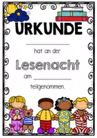 Vorschau - Anderer Materialtyp - Lesenacht Urkunde - Seite 1