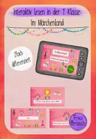 Vorschau - Interaktives Material - Interaktives Lesen in der 1. Klasse: Im Märchenland - Deckblatt