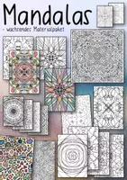 Vorschau - Mal- und Bastelvorlagen - Schöne Mandalas - Wachsendes Materialpaket 1 #Edukiknaller2021 - Seite 1