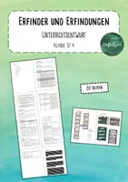 Vorschau - Stundenentwürfe - Erfindungen & Erfinder - Unterrichtsentwurf - Erfinderkinder - Deckblatt