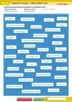 Vorschau - Arbeitsblätter - Regionen Europas – Wohin gehört was? - Deckblatt