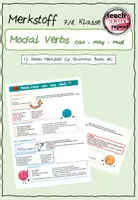Vorschau - Merkblätter - Merktext Modal verbs - Deckblatt