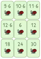 Vorschau - Spiele - Pech-Karte: Spiel zur 6er Reihe des Einmaleins - Seite 2