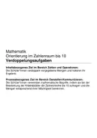 Vorschau - Arbeitsblätter - Verdoppelungsaufgaben (Zahlenraum bis 10) - Seite 1