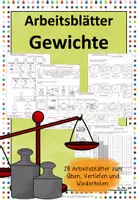 Vorschau - Arbeitsblätter - Arbeitsblätter Gewichte - Deckblatt
