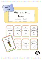 Vorschau - Spiele - Was tust du? Ich... Verben Deutsch Spiel - Deckblatt