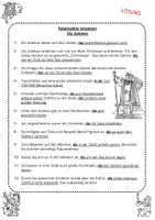 Vorschau - Arbeitsblätter - Relativsätze bilden und einfügen - (Thema: Die Azteken) - Seite 3