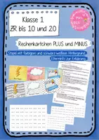 Vorschau - Spiele - Rechenkärtchen zum Subtrahieren und Addieren in ZR bis 10 und 20 ohne Übergang (Plus und Minus) - Deckblatt