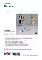 Vorschau - Stundenentwürfe - Sport-Thieme Boccia Spielanleitung - Seite 1