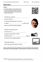 Vorschau - Arbeitsblätter - Arbeitsblatt zum Thema "Adolf Hitler" + Onlineübung & MP3 + Mindmap + Infografik - Deckblatt