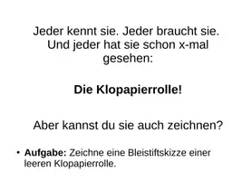 Vorschau - Präsentationen/Tafelbilder - Stundenablauf Objektdarstellung - Seite 1