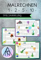 Vorschau - Spiele - Spiele Malrechnen/Multiplikation 1x, 2x, 5x, 10x - Deckblatt