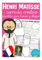 Vorschau - Arbeitsblätter - Henri Matisse Spanisch / Bilingualer Unterricht Kunst - Deckblatt