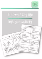 Vorschau - Stundenentwürfe - In town - Info Gap Activity (Entwurf zur UPP) - Deckblatt