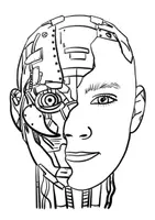 Vorschau - Arbeitsblätter - Me, Robot (Menschen aus der Zukunft, Proportionen des Gesichts) - Seite 2