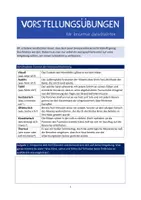 Vorschau - Arbeitsblätter - Vorstellungsübungen - kreatives Schreiben - Deckblatt