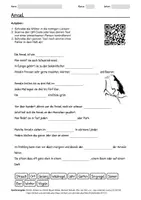 Vorschau - Arbeitsblätter - Arbeitsblatt zum Thema "Amsel" + Onlineübung & MP3 + - Deckblatt