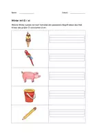 Vorschau - Arbeitsblätter - Buchstabeneinführung: Erste Wörter mit Ei / ei - Deckblatt