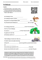 Vorschau - Arbeitsblätter - Arbeitsblatt zum Thema "Archäologie" + Onlineübung & MP3 + Mindmap + Infografik - Deckblatt