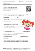 Vorschau - Arbeitsblätter - Arbeitsblatt zum Thema "Astrid Lindgren" + Onlineübung & MP3 + Mindmap + Infografik - Deckblatt