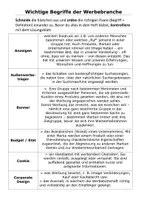 Vorschau - Spiele - Zuordnungspuzzle oder Domino: Begriffe der Werbebranche - Seite 1