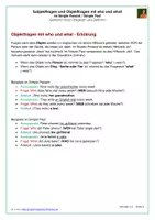 Vorschau - Arbeitsblätter - SPARPAKET: Subjektfragen und Objektfragen im Simple Present und Simple Past - Arbeitsblätter mit Lösungen PDF und Docx - Seite 2