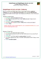 Vorschau - Arbeitsblätter - SPARPAKET: Subjektfragen und Objektfragen im Simple Present und Simple Past - Arbeitsblätter mit Lösungen PDF und Docx - Seite 3