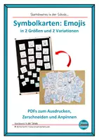Vorschau - Fördermaterial/Inklusion - SYMBOLKARTEN: Emojis für Tafel, Pinnwand o.ä. - Deckblatt