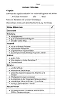 Vorschau - Arbeitsblätter - Klassenarbeit Märchen incl. Rückmeldebogen und Kriterien - Deckblatt
