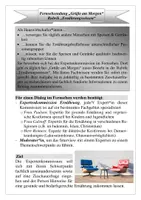 Vorschau - Stundenentwürfe - Fernsehbeitrag "Grüße am Morgen" Rubrik Ernährung aktuell - Seite 1