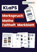 Vorschau - Arbeitsblätter - KlaPS-Regel | Faltheft zum Einkleben | Merkblatt | QR zum Video - Deckblatt