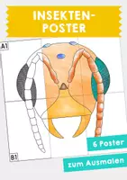 Vorschau - Mal- und Bastelvorlagen - Insekten-Poster zum Ausmalen für die Gruppe - Deckblatt