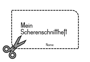 Vorschau - Mal- und Bastelvorlagen - Scherenschnittheft - Scherenführerschein - Seite 1