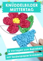 Vorschau - Mal- und Bastelvorlagen - Knüddelbilder Muttertag - Vorlagen zum Bekleben - Deckblatt