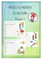 Vorschau - Arbeitsblätter - Freies Schreiben zu Bildern 1 (1./2. Klasse) - Deckblatt