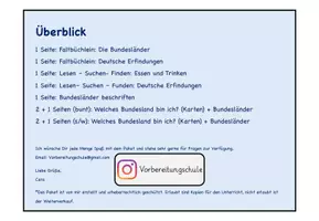 Vorschau - Arbeitsblätter - Deutschland: Bundesländer + Hauptstädte + Erfindungen und mehr - Seite 1