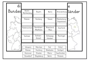 Vorschau - Arbeitsblätter - Deutschland: Bundesländer + Hauptstädte + Erfindungen und mehr - Seite 2