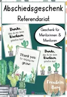 Vorschau - Bildkarten - Abschiedsgeschenk - Thank you for helping me grow! - Deckblatt