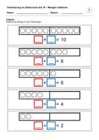 Vorschau - Arbeitsblätter - Mengen halbieren (Zahlenraum bis 10) - Seite 2