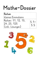 Vorschau - Unterrichtsreihen - 5 Dossiers kleines 1x1 - 5. Teil - inkl. 11, 12, 24 - Deckblatt