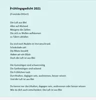 Vorschau - Text - FREEBIE! Corona-Frühlingsgedicht: Frühlingsgedicht 2021 (Franziska Dittert) - Seite 1