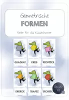 Vorschau - Poster - Geometrische Formen Poster / Geometrie Klasse 1-4 - Deckblatt