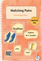 Vorschau - Spiele - ANIMAL BODY PARTS: Matching Pairs - Deckblatt