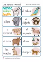 Vorschau - Spiele - Spanisch DOMINO - en el ZOO - Seite 1
