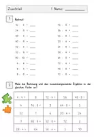 Vorschau - Arbeitsblätter - Übungsheft Division mit 4 & 8 ( Zusatzteil) - Seite 2