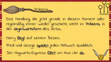 Vorschau - Arbeitsblätter - Die Zeitformen des Verbs mit "Harry Potter" - interaktiv - Seite 1